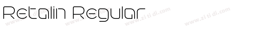 Retalin Regular字体转换